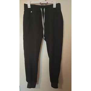FIGS Women's High Waisted Zamora Jogger Scrub Pants Black M/P (PO 3214)